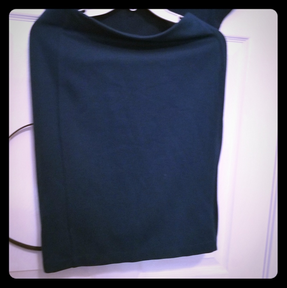 TEAL Pencil skirt and top with belt